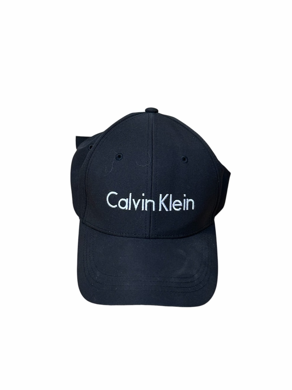 Calvin Klein Black Hat with White Label